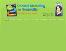 Tablet Screenshot of contentmarketingfornonprofits.com